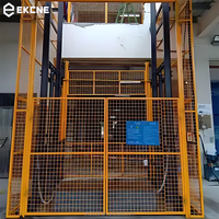 Vente directe d'usine, élévateur de marchandises hydraulique à double rail de guidage, sur mesure, 1,5t, élévateur de marchandises pour entrepôt
