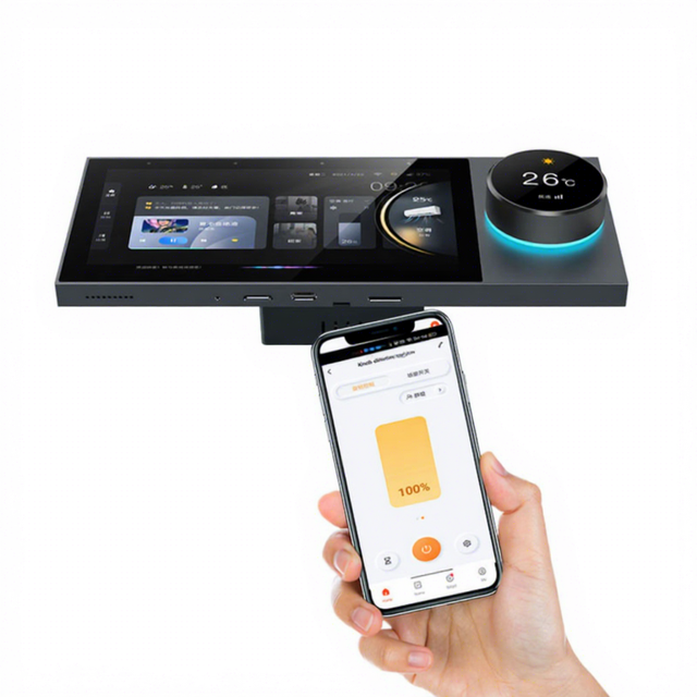 Tuya Smart 6 Inch Multi-function Central Control with Voice Control Background Music Host Smart Home System Wall Mounted Panel