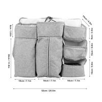 Sac de rangement pour lit de bébé, organiseur de couches et de biberons pour berceau