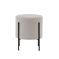 Meubles de salon tabouret de maison pouf moderne Simple Portable tissu résistant salon repose-pieds tabourets avec base en métal