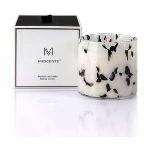 Bougie parfumée en verre ambré de luxe MESCENTE, bougie cylindrique pour la décoration de la maison - Product Image 2
