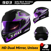 Casque intégral homologué DOT ECE 22.05, coque ABS, respirant, pour la moto, le patinage et les trajets quotidiens.