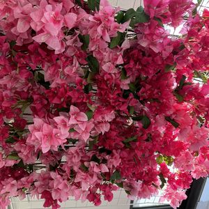 Venta al por mayor de tallo largo buganvillas plantas seda color artificial buganvillas de seda floral buganvillas para pared de flores - Product Image 2