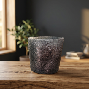 Pot de fleurs cylindrique conique en céramique émaillée, écologique, pour Noël, décoration intérieure et extérieure, jardin - Product Image 2