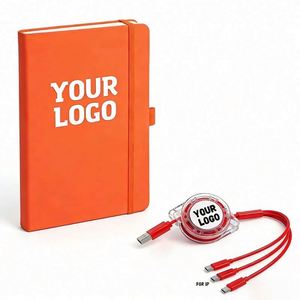 Libreta de Regalo A6 con Logotipo Personalizado, Libreta de Negocios de Cuero PU para Reuniones, Libreta Promocional al por Mayor con Portaplumas - Product Image 1