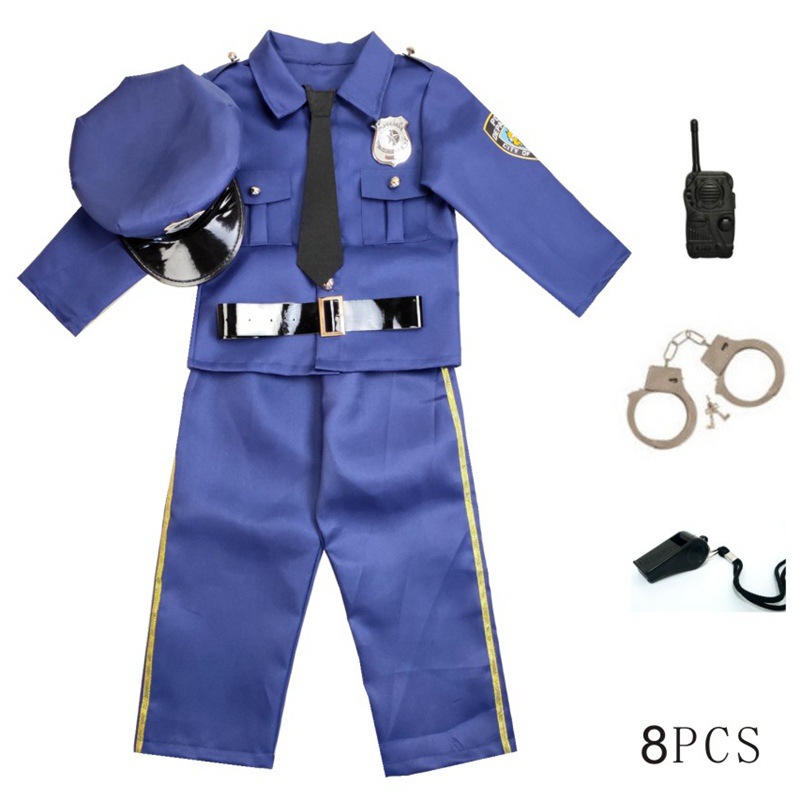 8 pièces bleu