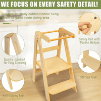 Tabouret d'appoint pliable pour tout-petits, très vendu - Multifonctionnel en bois massif pour salon et salle de bain