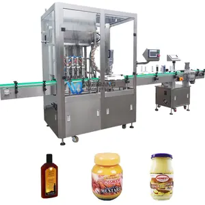 آلة ملء العسل الأوتوماتيكية في الباينغ WB-NJ4 عالية اللزوجية زجاجة زجاج شيزوان تشاتني 250 جرام
