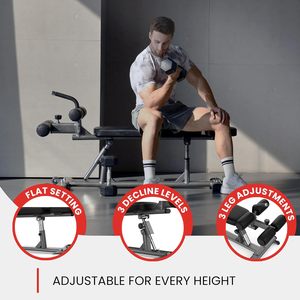 CZFIT Banco de Fitness de Alta Resistencia para <span class=keywords><strong>Abdominales</strong></span>, Inclinación y Declinación, Plegable, Ajustable, para Uso Doméstico - Product Image 4