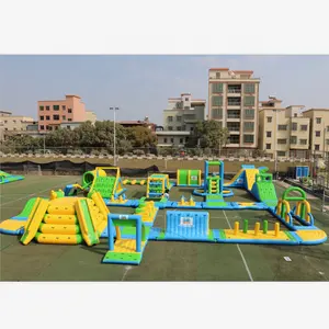 Parque inflable de agua de mar, juegos de agua de mar, parque de agua flotante de lago, venta directa de la mejor fábrica