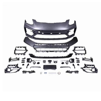 Untuk Panamera 970.2 2014-2016 Turbo S Style Body Kit Bumper Depan Lip Belakang Grille Quad Exhaust Tips Upgrade