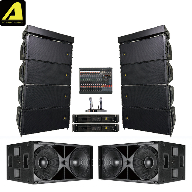 High Power Line Array Dual 18 Inch Powerful Active Subwoofer 9006-AS SUB Outdoor Performance Audio HDL 20-A Active Pa System