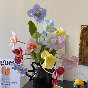 Flor de Tulipán Artificial en 3D, Flor de Seda de 30 cm a 100 cm, Decoración para el Hogar y Bodas, Arreglo Floral - Product Image 1