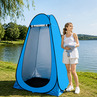 Tente de douche pliable personnalisable, stable, pour camping, abri d'intimité fiable pour le camping