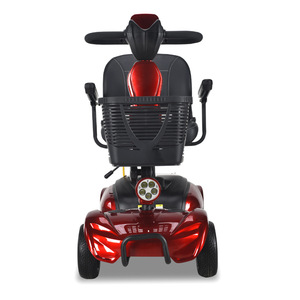 Electric Mobility Scooter 24V 20AH Lead Acid Battery 20KM <b>Range</b> Aluminum Alloy Red Senior Disability Use - Product Image 3