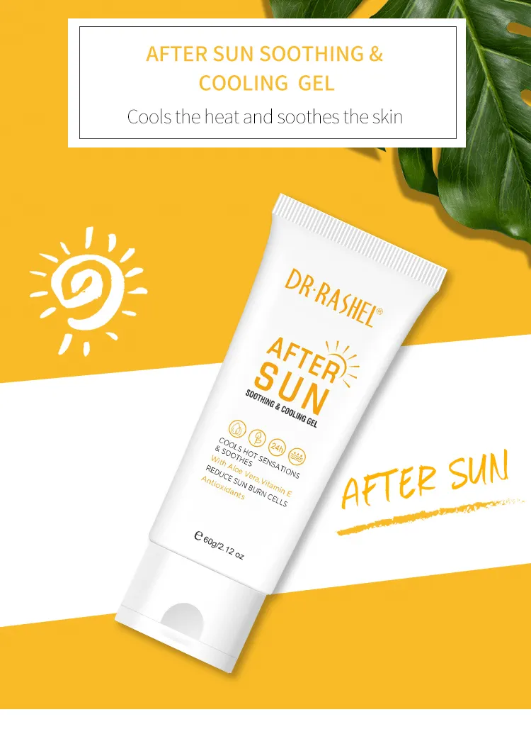DR RASHEL After Sun Soothing and Cooling Gel Enriched with Aloe Vera and Vitamin E 60g