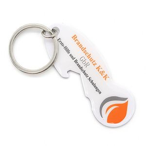 Shopping Cart Trolleys Remover Carrycoin <b>Keychain</b> Bottle Opener Multifunction Euro Token Keyring - Product Image 1