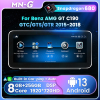 MEKEDE Android autoradio GPS navigation 360 caméra pour Mercedes Benz AMG GT C190 GTCGTSGTR 2015-2018 écran partagé