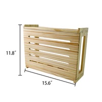 Routeur Wifi en bois étagère support multiprise gestion des câbles Hider Rack mural suspendu Wifi routeur boîte de rangement