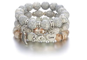 Pulsera de Aleación con Cuentas en Forma de Corazón <span class=keywords><strong>para</strong></span> Mujer, Diseño Más Reciente de <span class=keywords><strong>2022</strong></span>, Gran Venta - Product Image 2
