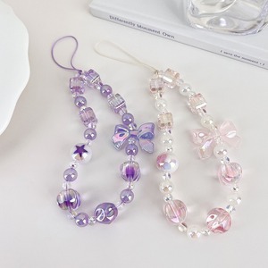 Mignon Mode Arc Perlé Téléphone Longe Anti-Perdu Dragonne Mobile Téléphone Cas Charme Chaîne <span class=keywords><strong>Pendentif</strong></span> <span class=keywords><strong>pour</strong></span> iPhone 17 Pro Max - Product Image 2