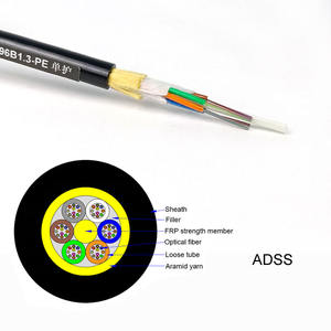 <span class=keywords><strong>ADSS</strong></span> <span class=keywords><strong>Fibra</strong></span> Óptica 24 <span class=keywords><strong>hilos</strong></span> Span 120m 5KM carrete - Product Image 3