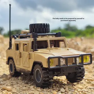 Para Land SWAT Black Hummer Yellow Armored Off-Road Vehicle Building Block Juguete militar Modelo ABS Plástico <span class=keywords><strong>1</strong></span>:<span class=keywords><strong>18</strong></span> <span class=keywords><strong>Escala</strong></span> 40 piezas - Product Image 3