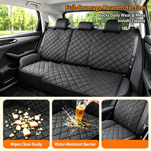 Dog Car Seat Cover Back Seat Pet Travel Carrie Nonslip Hammock Protector Washable Pet <b>Mat</b> for <b>Large</b> Medium Dogs Sedan SUV Truck - Product Image 4