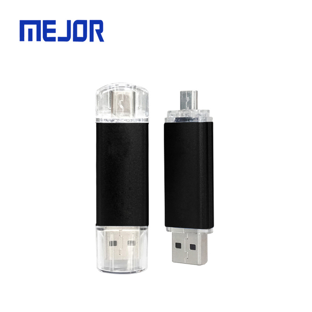 Best Seller Dual USB Flash Drive Type C Memory Storage PC/Mobile 2-in-1 Metal OTG Pendrive 64G