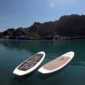 Kunden spezifisches Logo haltbarer Schaumstoff Kunststoff solide harte Premium Epoxy Jet Wind hard Paddle Board Angeln Surfbrett