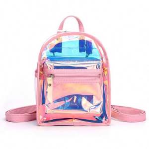 Fashion <b>Mini</b> <b>Women</b> Laser Transparent <b>Backpacks</b> Waterproof Dry Holographic Pvc Jelly <b>Backpack</b> for Girls Children Beach - Product Image 1