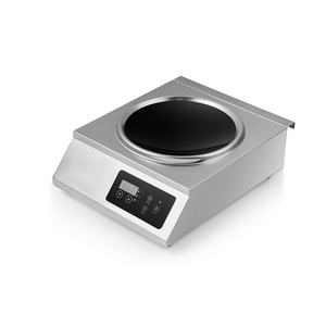 Table de cuisson à induction commerciale 1 foyer 3500W avec capteur tactile concave pour wok – Appareil de cuisine professionnel - Product Image 2