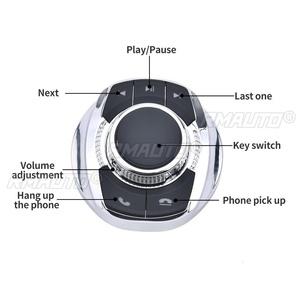<b>Wireless</b> 8 Keys Car Steering Wheel Control Knob Button Smart <b>Switch</b> With LED <b>Light</b> Radio Car Android Navigation Player Cup Shape - Product Image 6