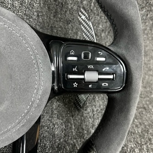 Para <span class=keywords><strong>Mercedes</strong></span> <span class=keywords><strong>Benz</strong></span> W212 W203 W205 W222 W213 Cls Gle Glc <span class=keywords><strong>43</strong></span> E63 E53 C63 <span class=keywords><strong>AMG</strong></span> volante de cuero personalizado accesorios de coche - Product Image 3