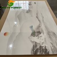 Panneau mural 3D en PVC moderne, effet marbre, ignifuge, imperméable, personnalisable, pour hôtel, salle de sport, escalier, usage commercial et résidentiel