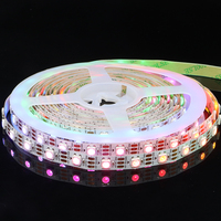 Tira de LED RGB WS2812B 5050 con IC Integrado, Soporte de Cobre, Programable, Autoadhesiva, 5V, IP65