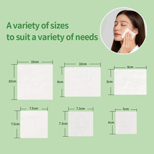 Nouvelle conception, 100 pièces par paquet, 7,5*7,5 cm, tampons en coton à trois couches, haute absorption, jetables, carrés, tampons démaquillants en coton - Product Image 4