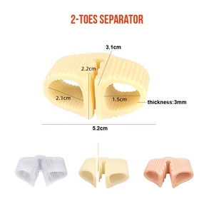 MediFootCare ortopédico superpuesto dedos grandes juanete Corrector dedo del pie espaciadores esparcidor Gel dedo del pie separadores para mujeres <span class=keywords><strong>sandalias</strong></span> de Tanga - Product Image 2