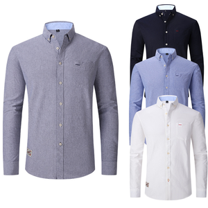 Biểu tượng tùy chỉnh cho người đàn ông cao cấp của áo sơ mi chuyên nghiệp 100% cotton văn phòng & làm việc đồng phục tùy biến - Product Image 2
