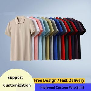 Polo en coton pur à séchage rapide et respirant avec impression de logo personnalisé pour la gym, la course, le golf, les entreprises et le personnel - Product Image 2