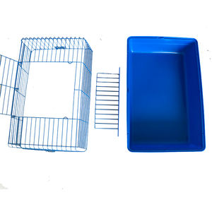 Grosir kandang anjing pembawa hewan peliharaan Pink biru pembawa kelinci dapat disesuaikan dalam berbagai ukuran mudah untuk dibersihkan mudah dipasang - Product Image 6