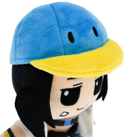 Poupée en peluche personnalisée Anime assise, personnage de dessin animé doux, jouet en peluche, ensemble complet de costumes, OEM ODM, marchandises pour fans de jeux, coton PP