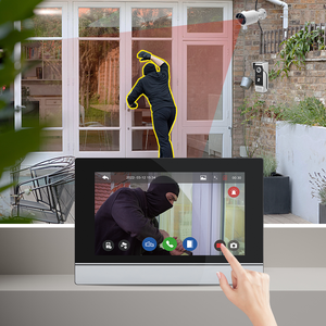New thông minh HD Video intercom 7 "đa-ngôn ngữ Interphone màn hình với IC thẻ kim loại Door Viewer lổ nhìn trộm video cửa điện thoại - Product Image 5