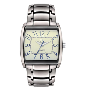 Colección IIK, reloj de cuarzo clásico para hombre, caja cuadrada, banda de aleación, 3 ATM, resistente al agua, Simple, informal, a la moda, Montre Homme - Product Image 2