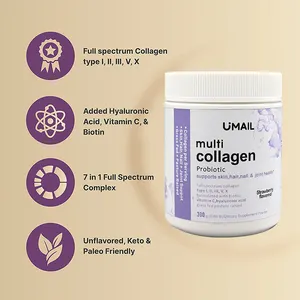 Vitaminen Multi-Collageensupplement Complex Gehydrolyseerd Multi-Collageencapsules Peptiden Voor Huid, Rimpels, Gewichtsbeheersing