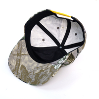 Gorra de Béisbol de 5 Paneles con Camuflaje de Bosque Real, Bordado Impreso Sin Estructura, Logotipo Personalizado al por Mayor para Hombre
