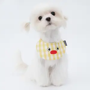 JXANRY Mascota Nueva Baba Toalla Perro Moda Cuadros Triángulo Bufanda Babero Mascota Perro Gato Accesorios Diarios