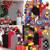 Ensemble de 3 housses de fond d'arche de différentes tailles (4FT/5FT/6FT/6.6FT/7.2FT) en spandex extensible pour décorations d'anniversaire/mariage/fête pour enfants