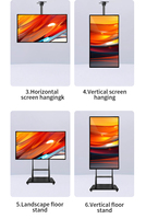 Pantalla LCD Vertical de 43 Pulgadas para Montaje en Pared, con Sistema Android y Red, para Aplicaciones de Señalización en Restaurantes y Ascensores