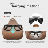 Lunettes Intelligentes MT5 Ultra AI avec Caméra 8MP, Double Puce, Étui de Recharge 2000mAh, Transfert WiFi 6, Vente Directe Usine